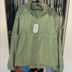 Bala Women’s Olive Green Windbreaker Pullover Size Plus New Never Worn